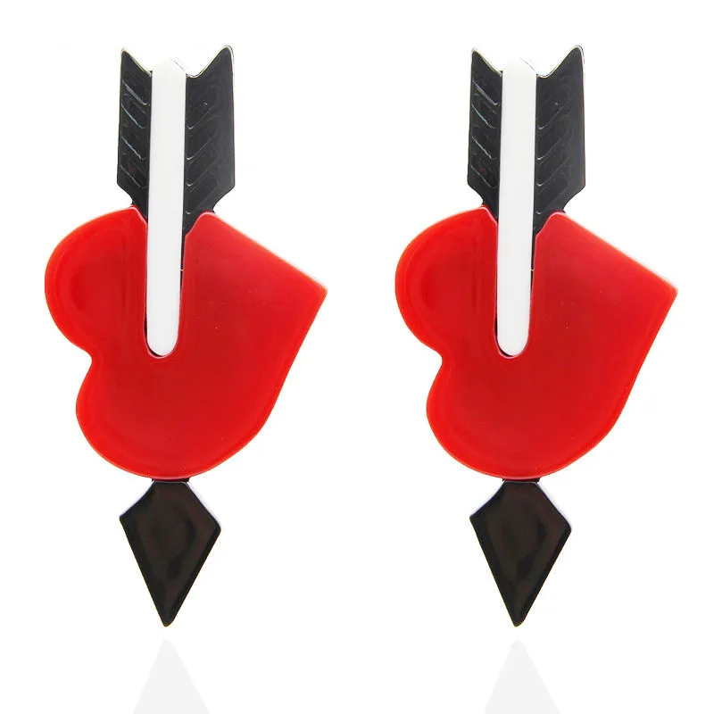 Hot Selling Earrings for Women 2021 Designer One Arrow Pierced Earrings Acrylic Heart Earrings
Hot Selling Earrings for Women 2021 Designer One Arrow Pierced Earrings Acrylic Heart Earrings