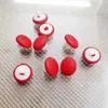 Aluminum Top with Plastic Bottom fabric covered button for garments