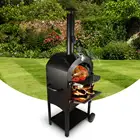 屋外ピザオーブンビッグラウンドテーブルトップコンロ炭 woodfire 木材発射ピザオーブン oem ピザオーブン