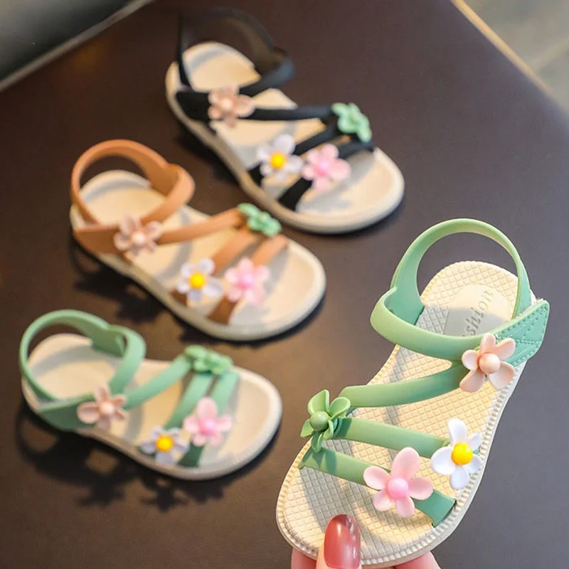 Summer Little Girls Sandals 2022 New Flower Simple Cute Pink Green Children Sandals Toddler Baby Soft Casual School Girl Shoes
Summer Little Girls Sandals 2022 New Flower Simple Cute Pink Green Children Sandals Toddler Baby Soft Casual School Girl Shoes
