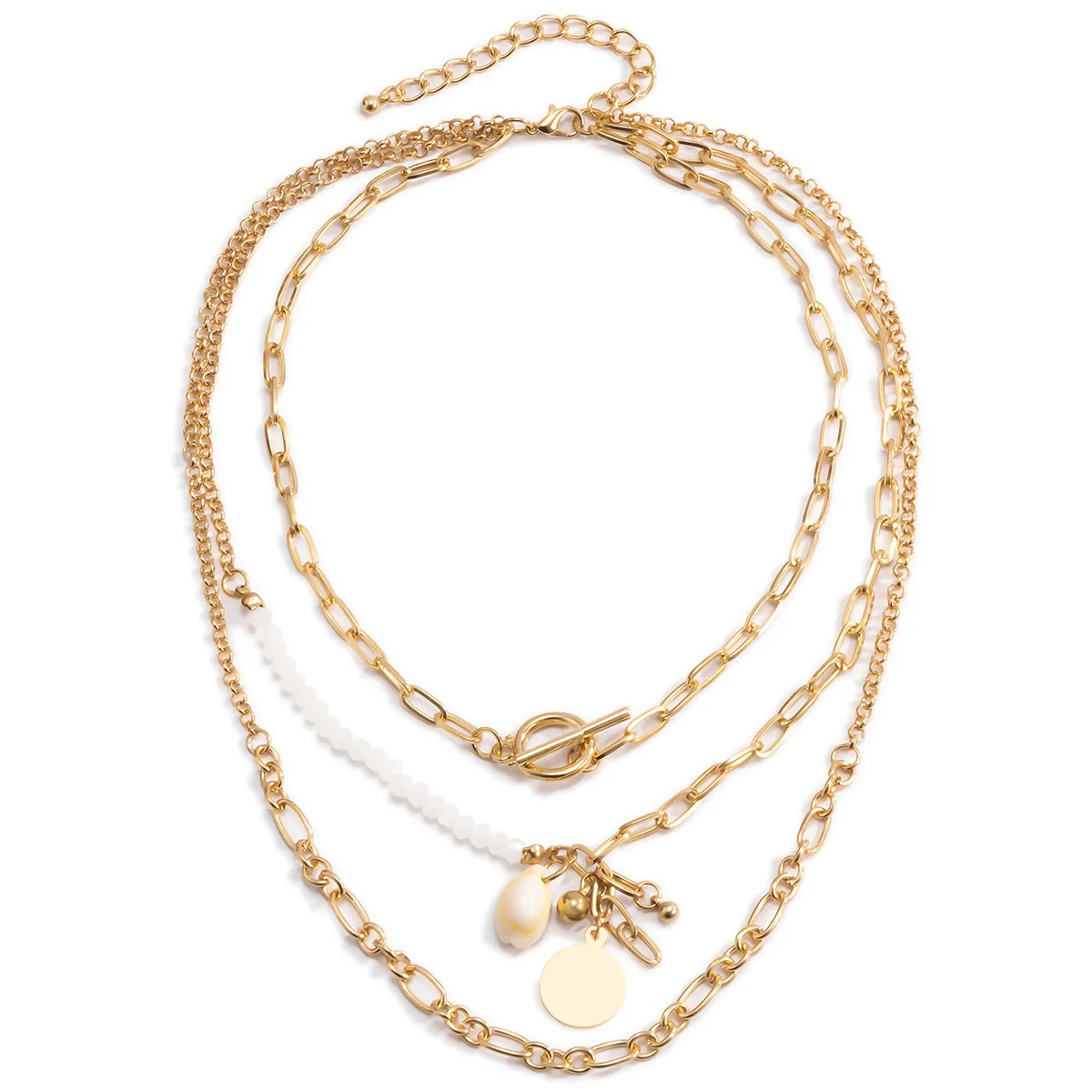 Still Accessory Store Fashion Jewelry Neck Chains Designed Niche Ball Bead Pin Link-Chain Metal Choker Chain Necklace for Women
Still Accessory Store Fashion Jewelry Neck Chains Designed Niche Ball Bead Pin Link-Chain Metal Choker Chain Necklace for Women