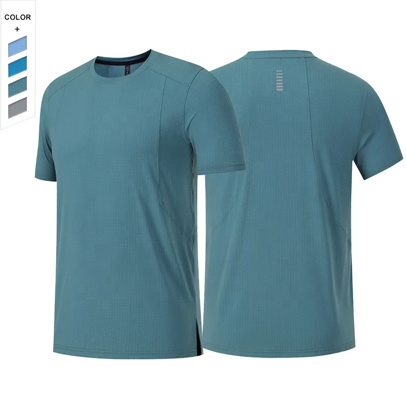 New High Elasticity Breathable Men's Top Reflective Stripe Air Holes Gym Running Short Sleeve
New High Elasticity Breathable Men's Top Reflective Stripe Air Holes Gym Running Short Sleeve