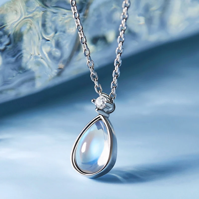 925 Sterling Silver Jewelry Dainty Zircon Water Drop Shape Opal Stone Necklace Women
925 Sterling Silver Jewelry Dainty Zircon Water Drop Shape Opal Stone Necklace Women