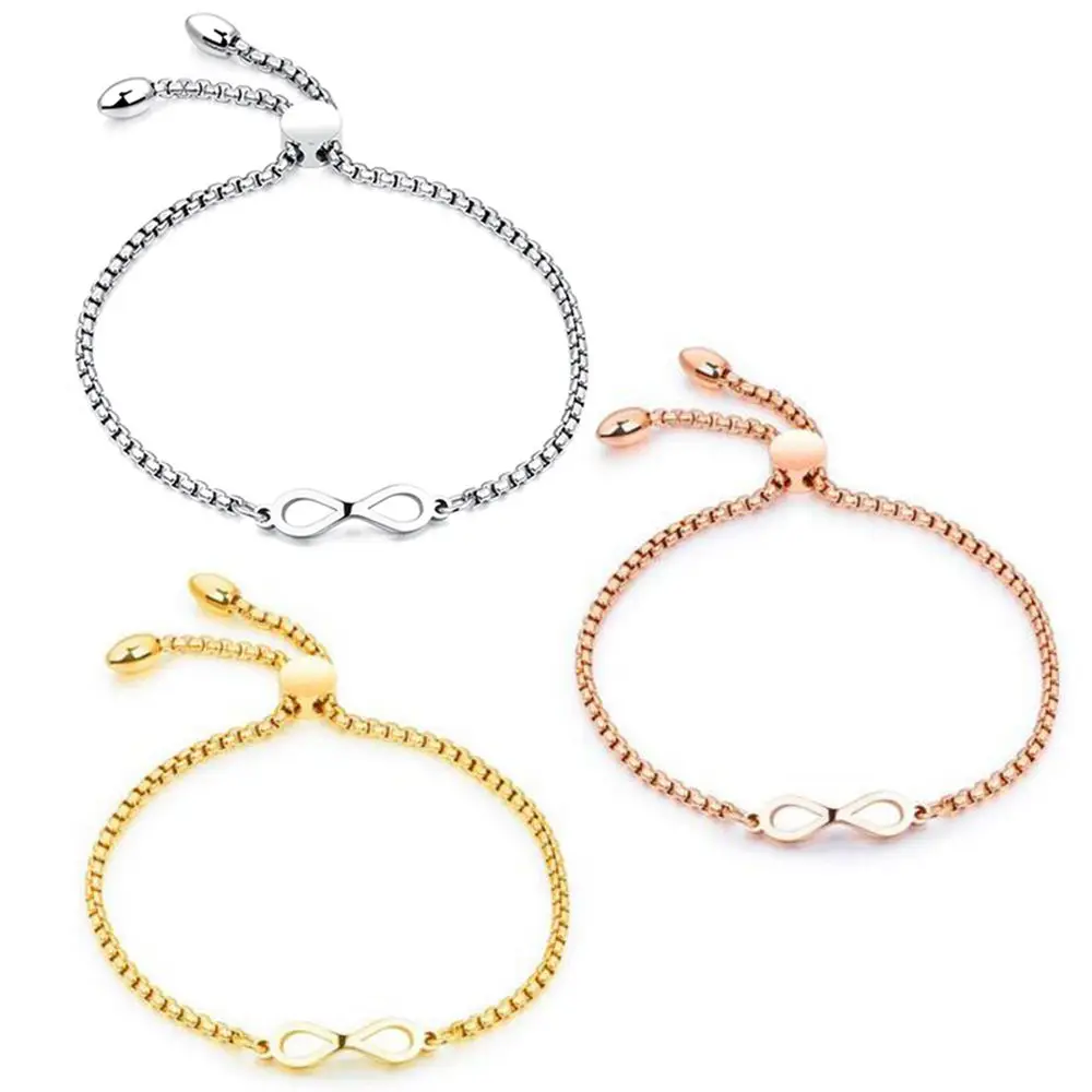 Fashion String Bracelet Adjustable Women Infinity bracelet Jewelry Wholesale Stainless Steel Chain Bowknot Bracelets
Fashion String Bracelet Adjustable Women Infinity bracelet Jewelry Wholesale Stainless Steel Chain Bowknot Bracelets