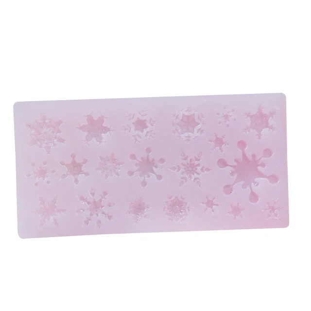 Christmas snowflake silicone resin mold chocolate cake baking non-stick and heat-resistant, Pink
Christmas snowflake silicone resin mold chocolate cake baking non-stick and heat-resistant, Pink