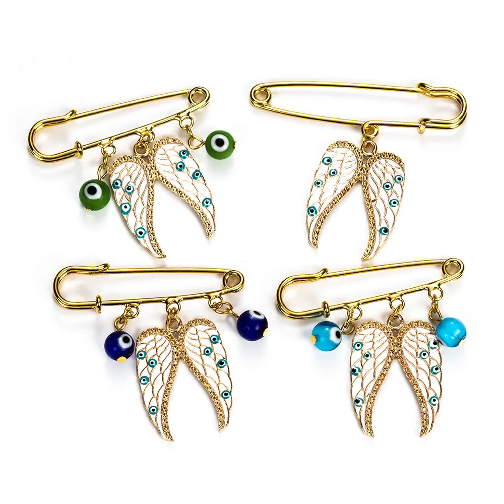 Fashion Retro White Angel Wings Blue Eye Pendant Brooch For Men And Women Animal Chain Brooch Collar Needle Brooch
Fashion Retro White Angel Wings Blue Eye Pendant Brooch For Men And Women Animal Chain Brooch Collar Needle Brooch
