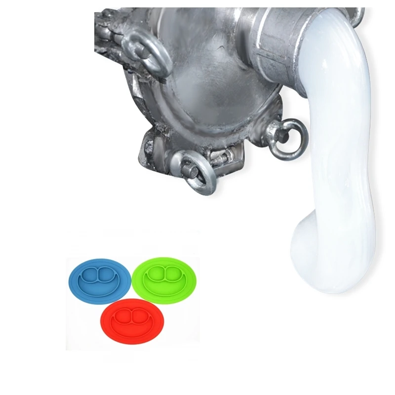 BPA Free Food Grade High Transparent Liquid Silicone Rubber Baby Tableware with 40-60 ShoreA Hardness and 7.5-9.5 MPa Tensile Strength