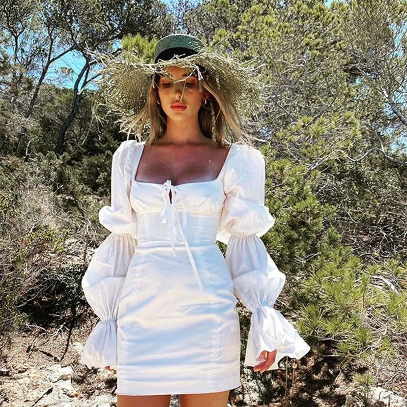 Wholesale Ladies Vintage Puff Sleeve shirt bodycon lantern Mini Casual women's dresses
Wholesale Ladies Vintage Puff Sleeve shirt bodycon lantern Mini Casual women's dresses