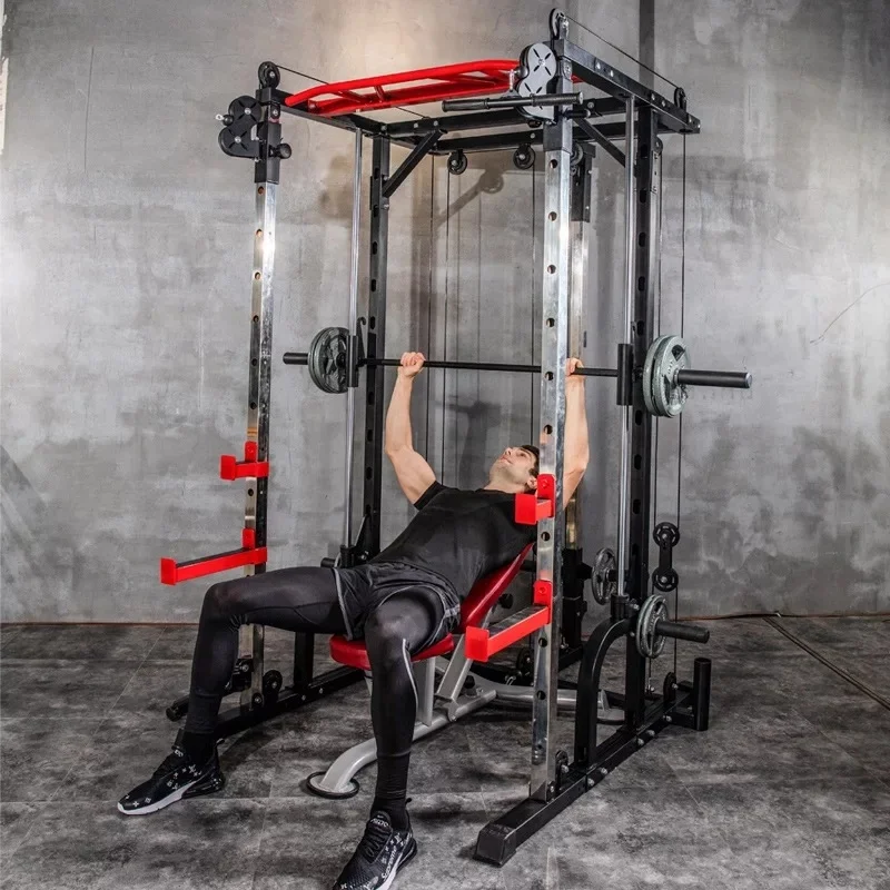 Professional Squat Rack Frame Multi-functional Large Muscle Strength Comprehensive Training Gym Fitness Equipment, Black/red
Professional Squat Rack Frame Multi-functional Large Muscle Strength Comprehensive Training Gym Fitness Equipment, Black/red