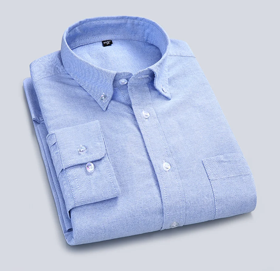Factory Wholesale Price Oxford Long Sleeve Solid Color Casual Office Men's Blue Shirt, Colors
Factory Wholesale Price Oxford Long Sleeve Solid Color Casual Office Men's Blue Shirt, Colors