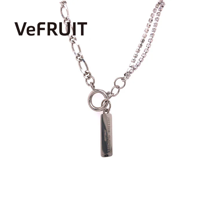 Vefruit Rock Star Necklace Silver 925 Minimalist Costume Jewelry Accessories Trendy Silver Name Plate Necklace Choker
Vefruit Rock Star Necklace Silver 925 Minimalist Costume Jewelry Accessories Trendy Silver Name Plate Necklace Choker