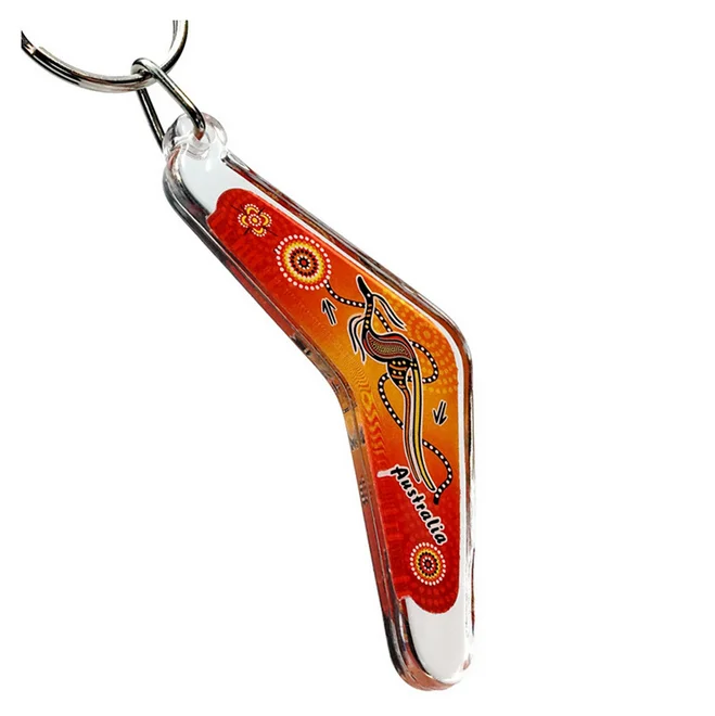 Custom Design Souvenir Keychain Australia Map Koala Kangaroo Souvenir