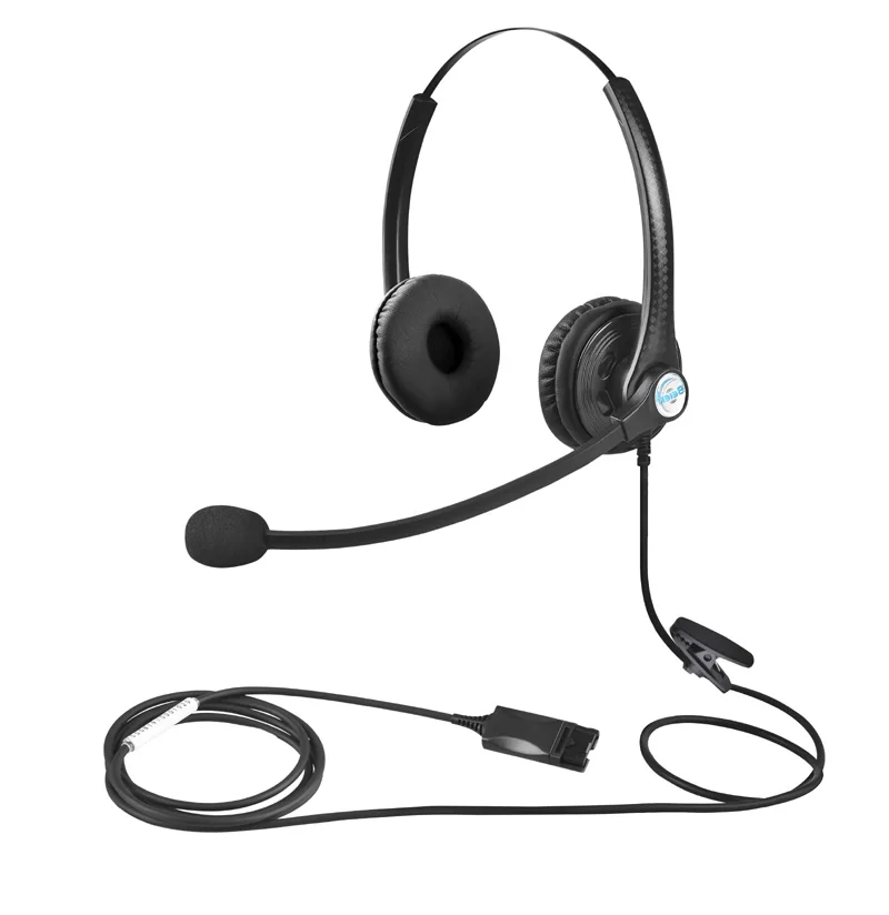 Professional Binaural Noise Cancelling USB Telephone Call Center Headset With QD Cable Compatible With Plantronics QD Plug
Professional Binaural Noise Cancelling USB Telephone Call Center Headset With QD Cable Compatible With Plantronics QD Plug
