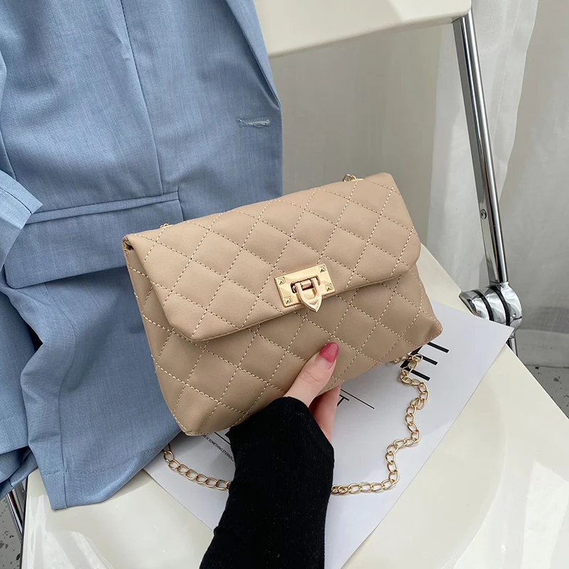 Street Trend Rhombus Classical Ladies Leather Chain Bag Ladies Portable Shoulder Bag Messenger Bag for Woman
Street Trend Rhombus Classical Ladies Leather Chain Bag Ladies Portable Shoulder Bag Messenger Bag for Woman