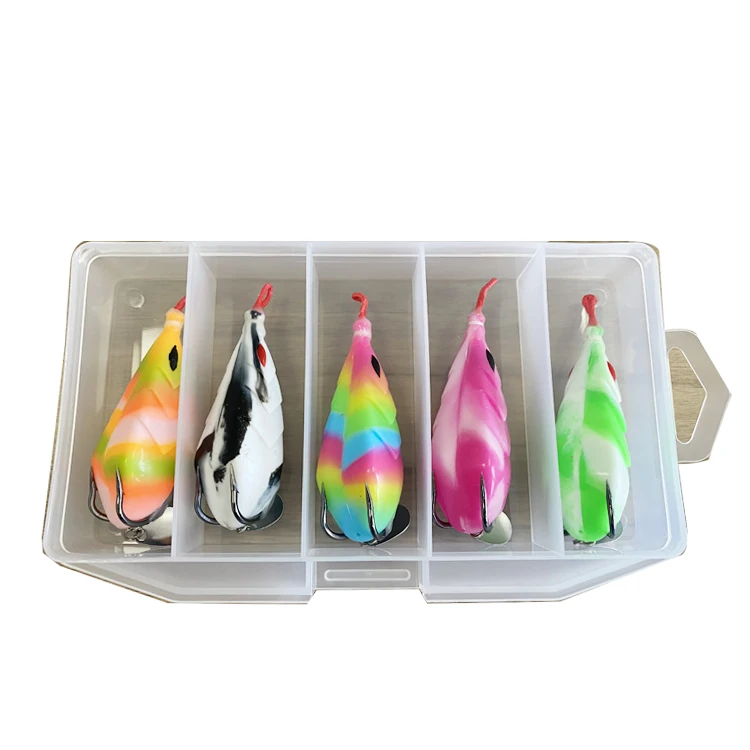 Hot Sale Thunder frog with sequins 8cm 25g Barb hook Silica gel bait frog fishing lure frog lure
Hot Sale Thunder frog with sequins 8cm 25g Barb hook Silica gel bait frog fishing lure frog lure