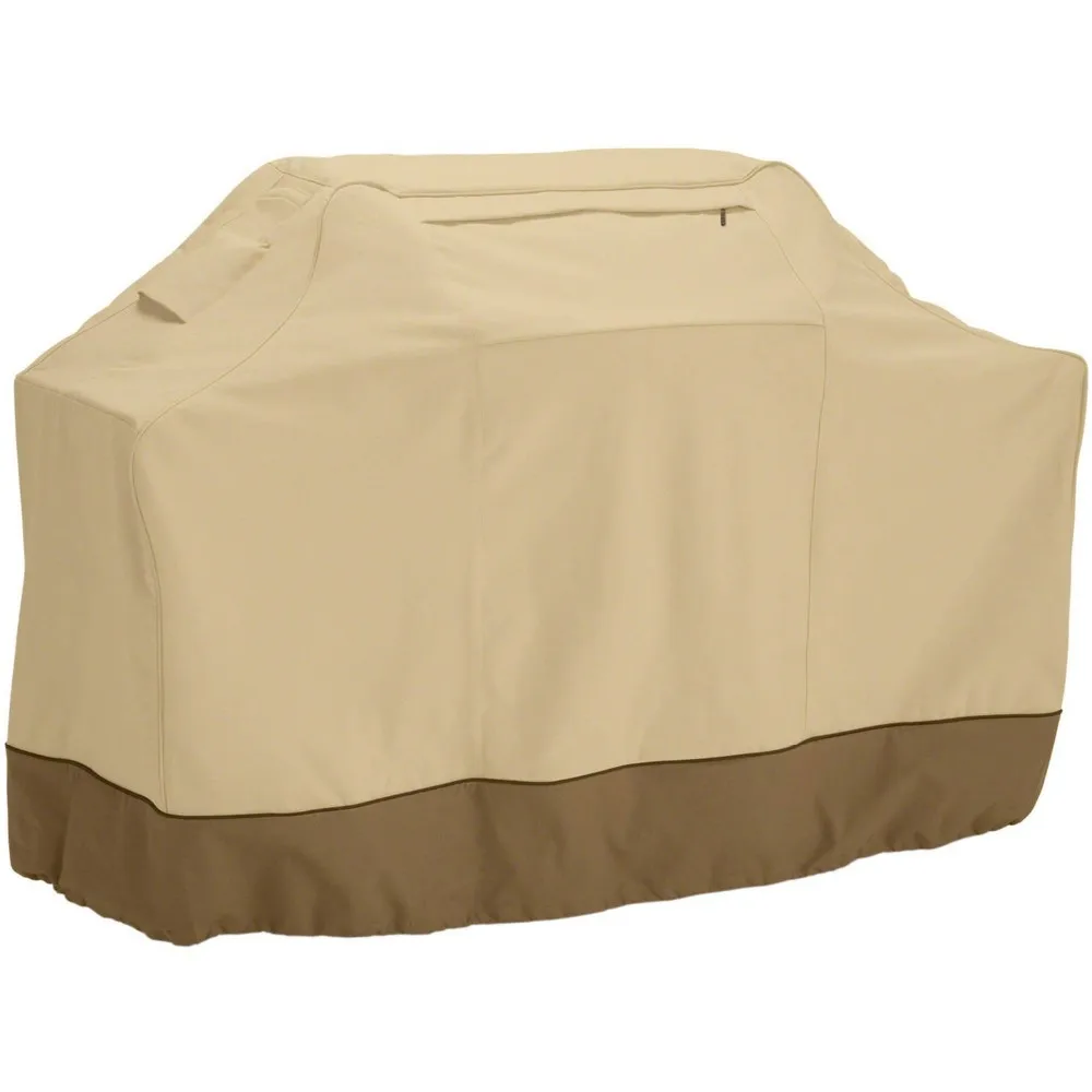 Khaki Oxford cloth trapezoidal BBQ cover, high quality garden furniture cover, our factory best-selling style
Khaki Oxford cloth trapezoidal BBQ cover, high quality garden furniture cover, our factory best-selling style