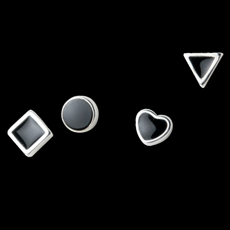 LIFTJOYS 925 silver black love forever geometric irregular metal alloy stud earrings love couple heart ears with 14K gold pla
LIFTJOYS 925 silver black love forever geometric irregular metal alloy stud earrings love couple heart ears with 14K gold pla
