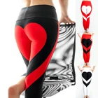 Tight yoga pants ass love sports pants elastic hip fitness pants Europe and high waist tights