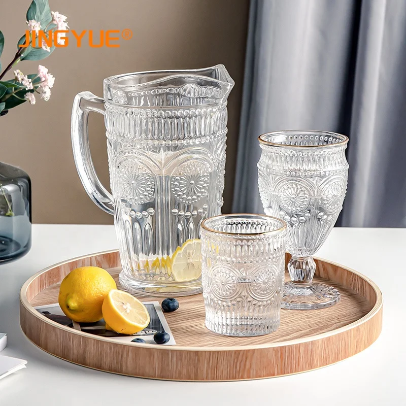 Jingyue Half Gallon Custom Logo Printed Tall Heavy Vintage Crystal Clear Fruit Glass Water Jug for Sale, Amber,gray,iridescent
Jingyue Half Gallon Custom Logo Printed Tall Heavy Vintage Crystal Clear Fruit Glass Water Jug for Sale, Amber,gray,iridescent
