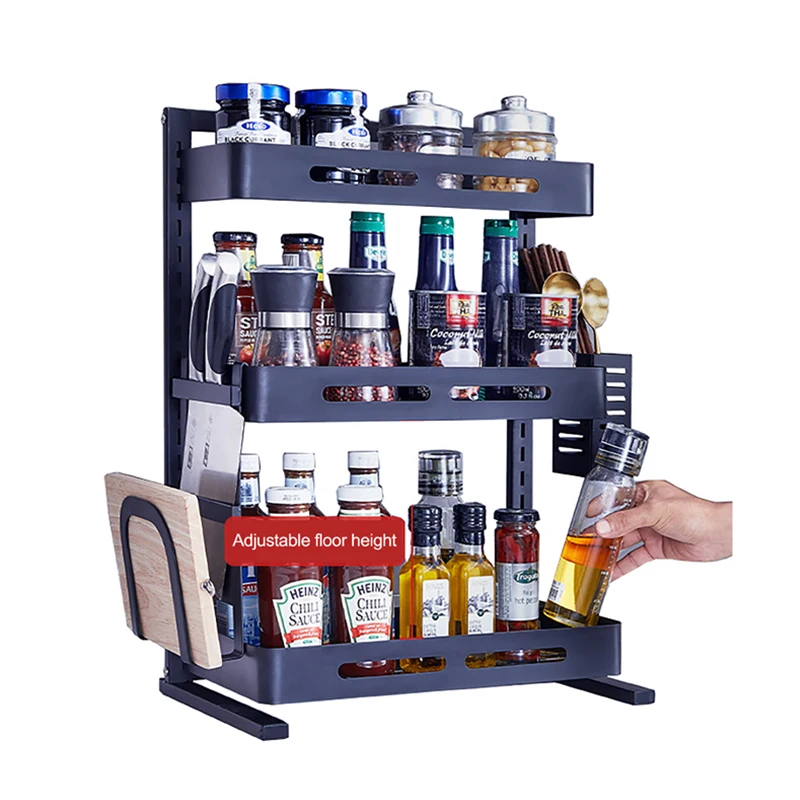 Wholesale Household Wall-Mounted kitchen steel rack storage multifunctional 3-tier spice rack organizer
Wholesale Household Wall-Mounted kitchen steel rack storage multifunctional 3-tier spice rack organizer