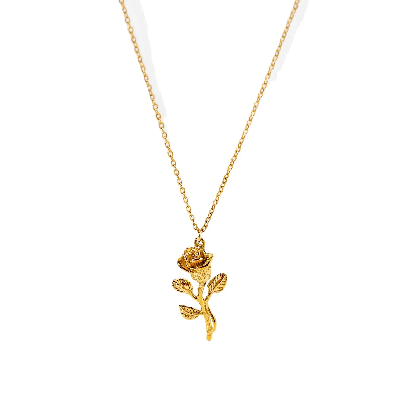 Instagram style new fashion 18K gold plated stereo rose Pendant necklace jewelry gift women necklace jewelry
Instagram style new fashion 18K gold plated stereo rose Pendant necklace jewelry gift women necklace jewelry