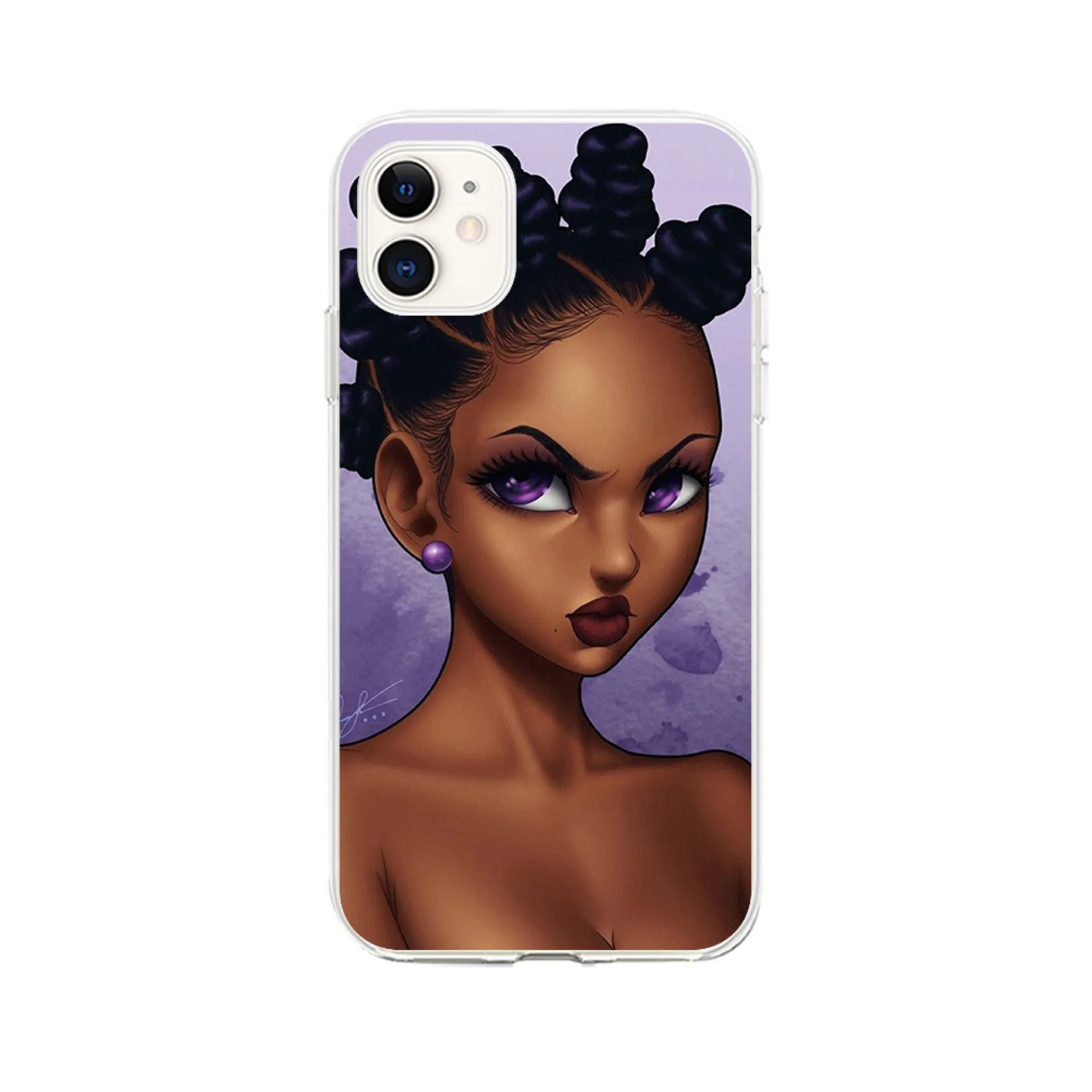 African American Black Girl Shock Proof Mobile Phone Accessories TPU Cover for Apple iPhone 6 7 8 plus X 11 12 Pro Case
African American Black Girl Shock Proof Mobile Phone Accessories TPU Cover for Apple iPhone 6 7 8 plus X 11 12 Pro Case
