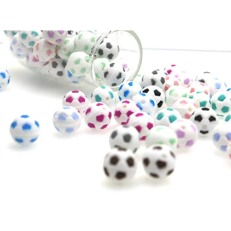 Kovict 15mm Custom Handmade Teething Toy Food Grade 15mm round Football Silicone Teething Baby Silicone Beads
Kovict 15mm Custom Handmade Teething Toy Food Grade 15mm round Football Silicone Teething Baby Silicone Beads