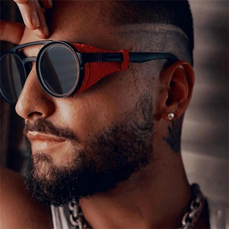 OEM 2020 New Fashion Retro Steam Punk Sunglasses Men Round Black Sun Glasses Women, Custom colors
OEM 2020 New Fashion Retro Steam Punk Sunglasses Men Round Black Sun Glasses Women, Custom colors