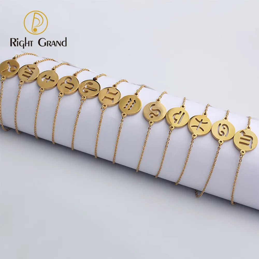 Right Grand Stainless Steel Chinese Bracelets For Women Jewelry Zodiac Charm Bracelets, Gold
Right Grand Stainless Steel Chinese Bracelets For Women Jewelry Zodiac Charm Bracelets, Gold