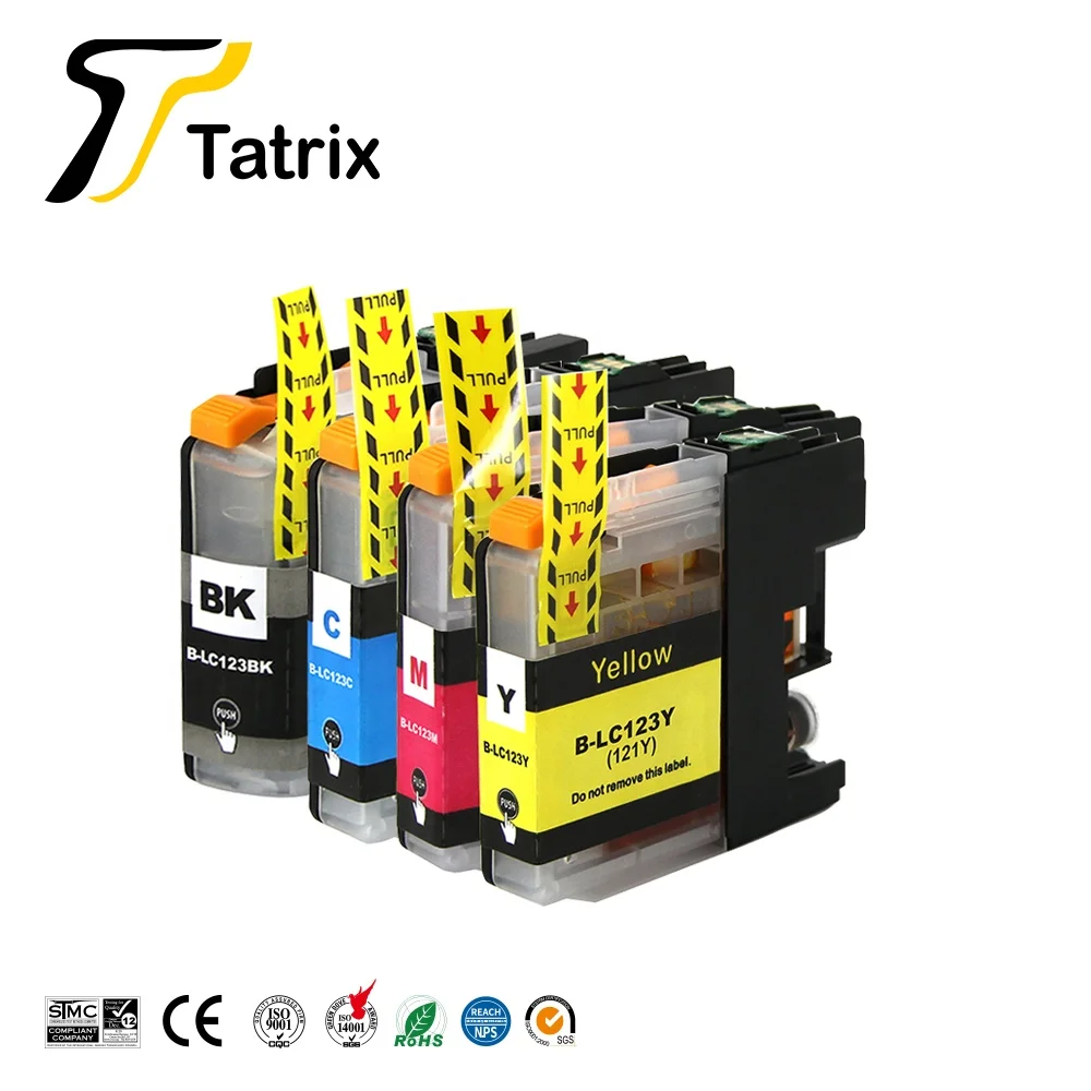 Tatrix LC121 LC123 Farbe Kompatibel Drucker Tinte Patrone für Brother MFC-J870DW MFC-J650DW