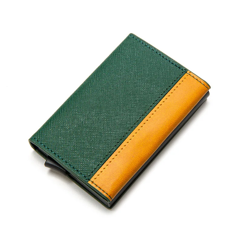Wholesale Business Id Card Pop Up Pu Leather Cover Waterproof RFID Card Holder with Metal Box, Customized color
Wholesale Business Id Card Pop Up Pu Leather Cover Waterproof RFID Card Holder with Metal Box, Customized color