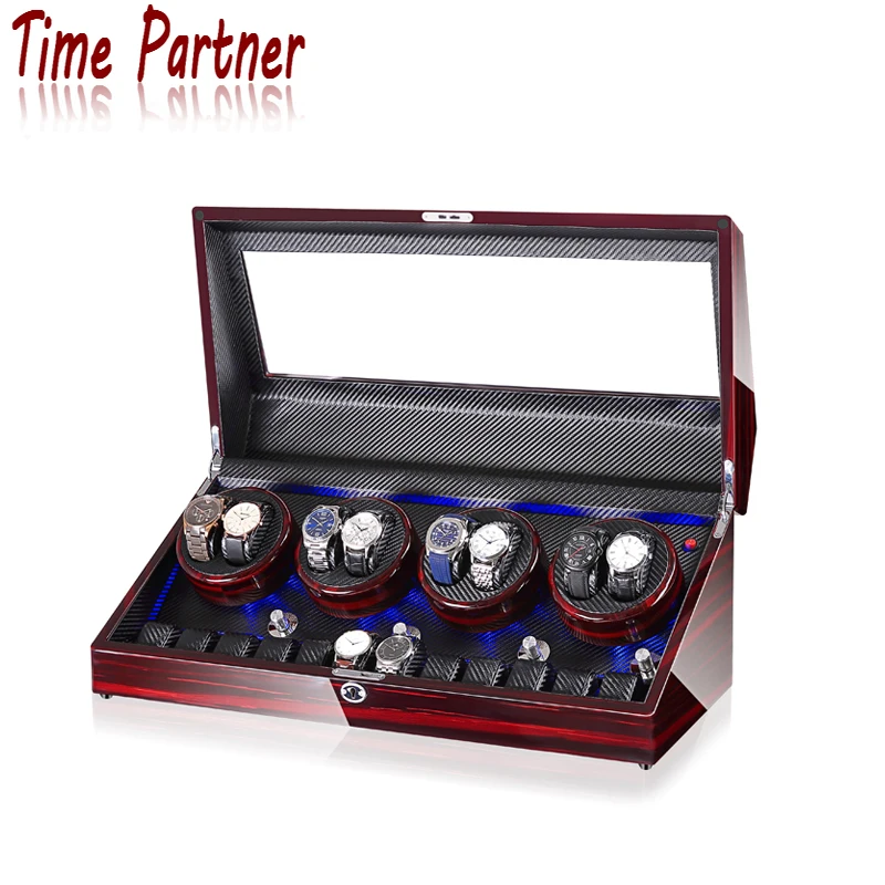 Time partner Automatic watch winder box for watches with soft watches pillows and quiet motor, Customized size
Time partner Automatic watch winder box for watches with soft watches pillows and quiet motor, Customized size