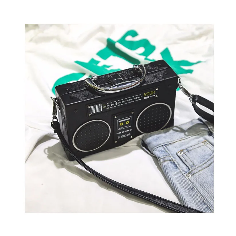 Famous Brand Radio Box Women Handbags Creative Simulation Radio Shoulder Bags Personality Funny Crossbody Handbag Clutch Purse
Famous Brand Radio Box Women Handbags Creative Simulation Radio Shoulder Bags Personality Funny Crossbody Handbag Clutch Purse