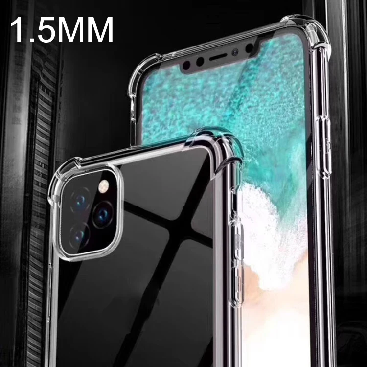 

For Samsung Galaxy A60 / M40 1.5MM Thickness Airbag Anti-Knock Soft TPU Clear Transparent Phone Back Cover Case