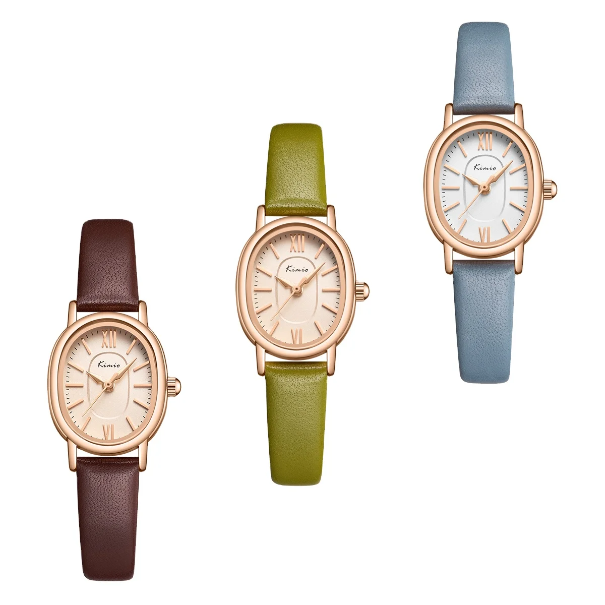 Women's Dress Watch Ultra-Thin Oval Dial Quartz Analog Watch with Genuine Leather Strap
Women's Dress Watch Ultra-Thin Oval Dial Quartz Analog Watch with Genuine Leather Strap