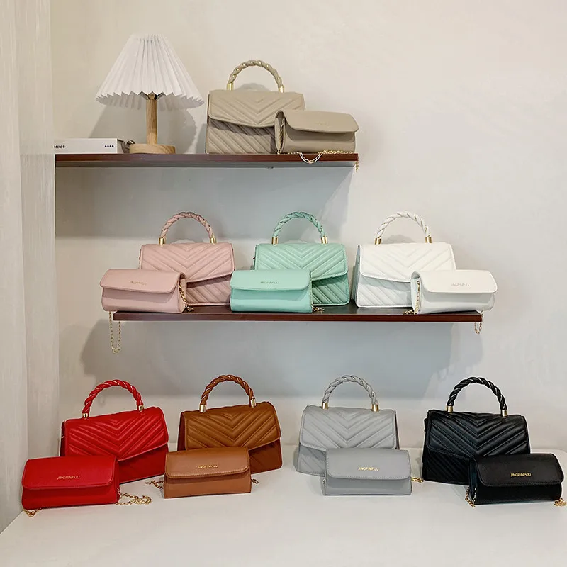 Luxury Brand Designer Twill Pattern Solid Color Women Shoulder Handbags Pu Leather Wallets Ladies Hand Tote Bag
Luxury Brand Designer Twill Pattern Solid Color Women Shoulder Handbags Pu Leather Wallets Ladies Hand Tote Bag