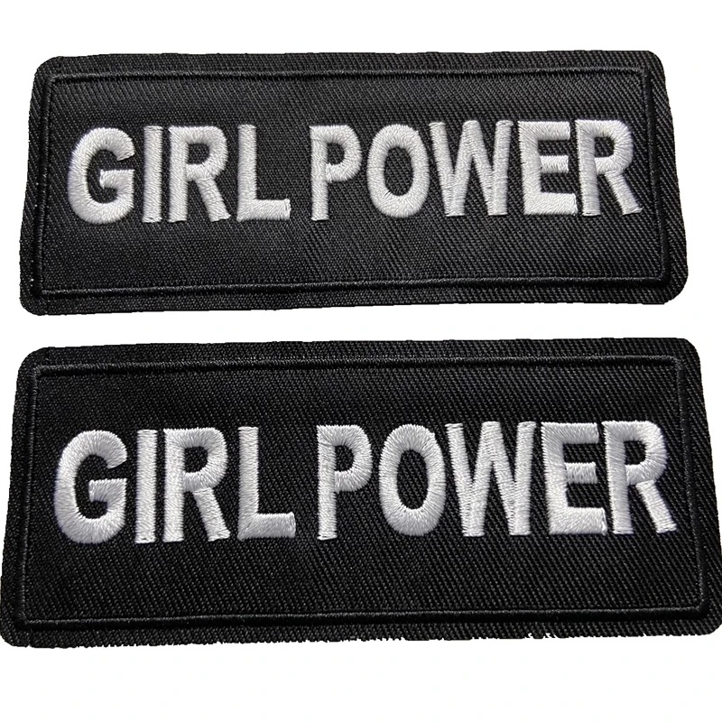 GIRL POWER words on embroidered iron on stickers mini applique military custom DIY patches for caps t-shirt clothing decoration
GIRL POWER words on embroidered iron on stickers mini applique military custom DIY patches for caps t-shirt clothing decoration