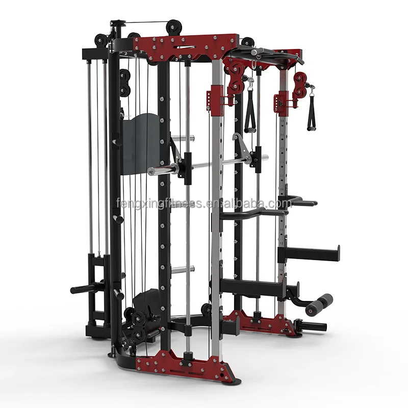 gym equipment Smith machine squat rack gym multi functional trainer combination 3 in 1 fitness DY-6000A
gym equipment Smith machine squat rack gym multi functional trainer combination 3 in 1 fitness DY-6000A