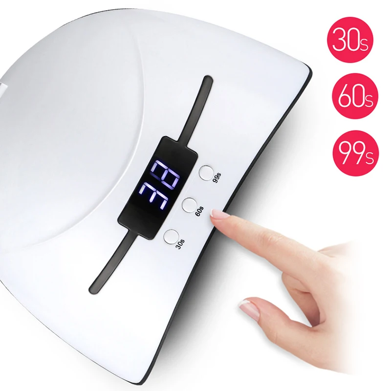 LED Gel Nail Lamp UV 36W Nail Polish Dryer Acrylic Curing Light Manicure Timer, White
LED Gel Nail Lamp UV 36W Nail Polish Dryer Acrylic Curing Light Manicure Timer, White