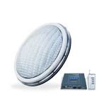 SMD3528 IP68 waterproof RGB 5 wires DMX control 14W ABS ultra flat PAR56 swimming pool light