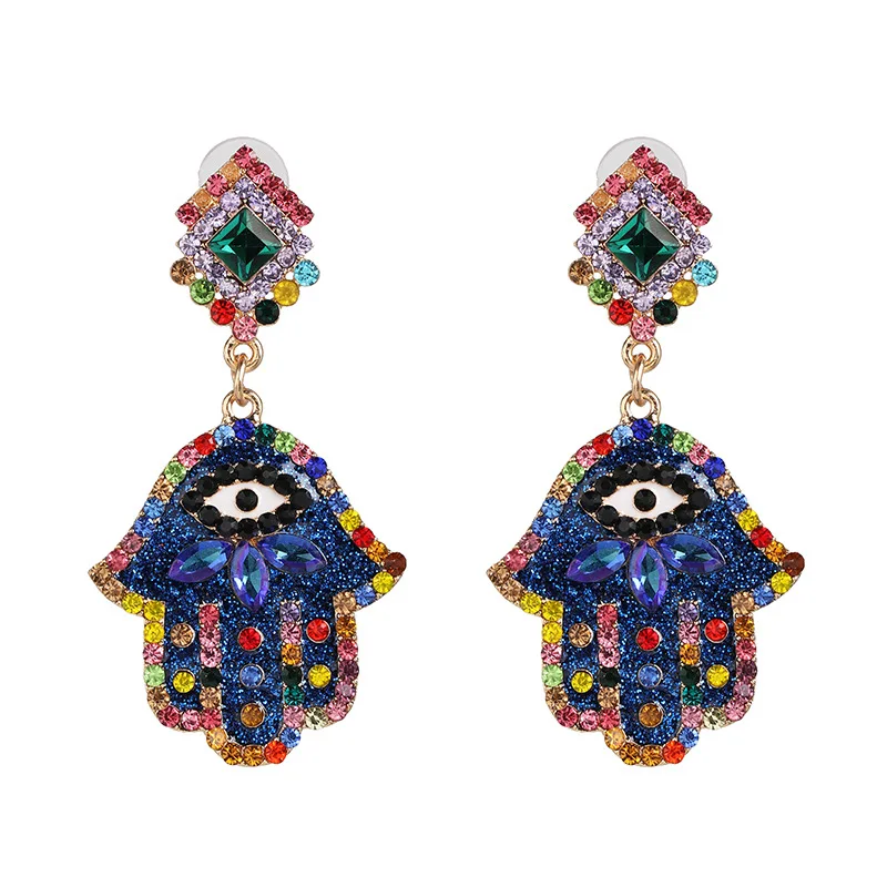 Online Jewelry Stores Gold Plated Colorful Eye Charm Dangle Earrings New Palm Eyes Diamond Earrings For Girl
Online Jewelry Stores Gold Plated Colorful Eye Charm Dangle Earrings New Palm Eyes Diamond Earrings For Girl