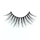 Mink Fur Mink Fur Eyelash Thick Long Mink Eyelashes Styles 20mm Mink Fur Eyelashes 5d Real Mink Strip Lashes
