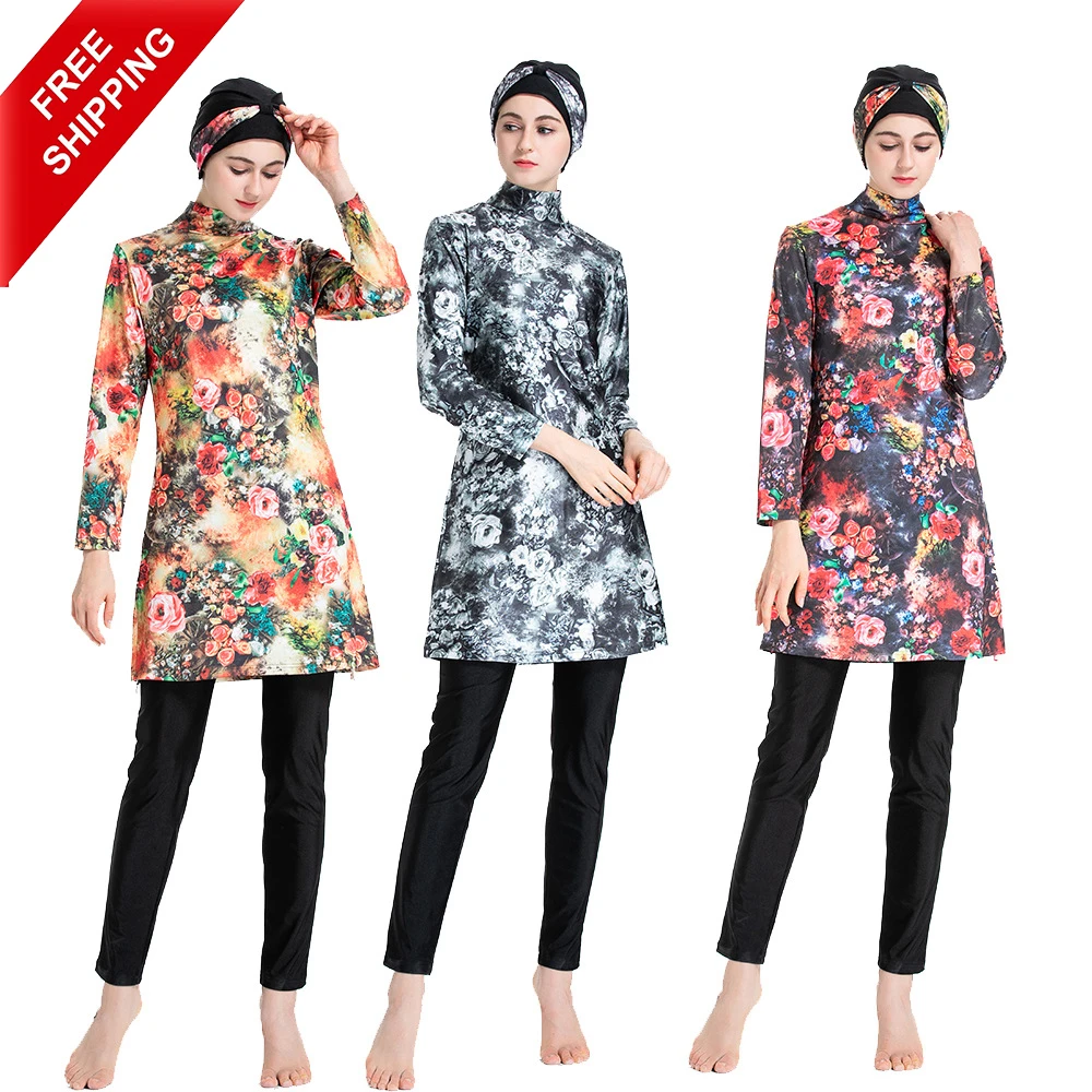 2020 Dubai Popular Arabic FREE SHIPPING Swimwear Full Covered Swimsuit For Muslim Suit Set Islamic Clothing, Gray.red.yellow
2020 Dubai Popular Arabic FREE SHIPPING Swimwear Full Covered Swimsuit For Muslim Suit Set Islamic Clothing, Gray.red.yellow