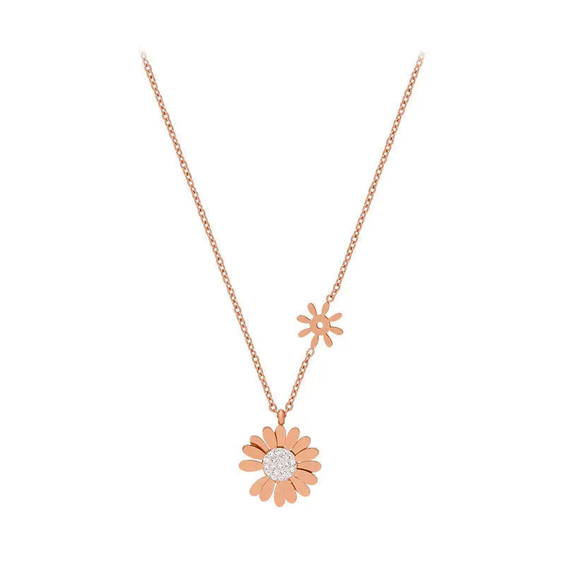 Carline 2023 new flower Pendant rose Gold Plated Stainless Steel Jewelry Wholesale Necklace Oem Minimalist Jewelry Accessories
Carline 2023 new flower Pendant rose Gold Plated Stainless Steel Jewelry Wholesale Necklace Oem Minimalist Jewelry Accessories