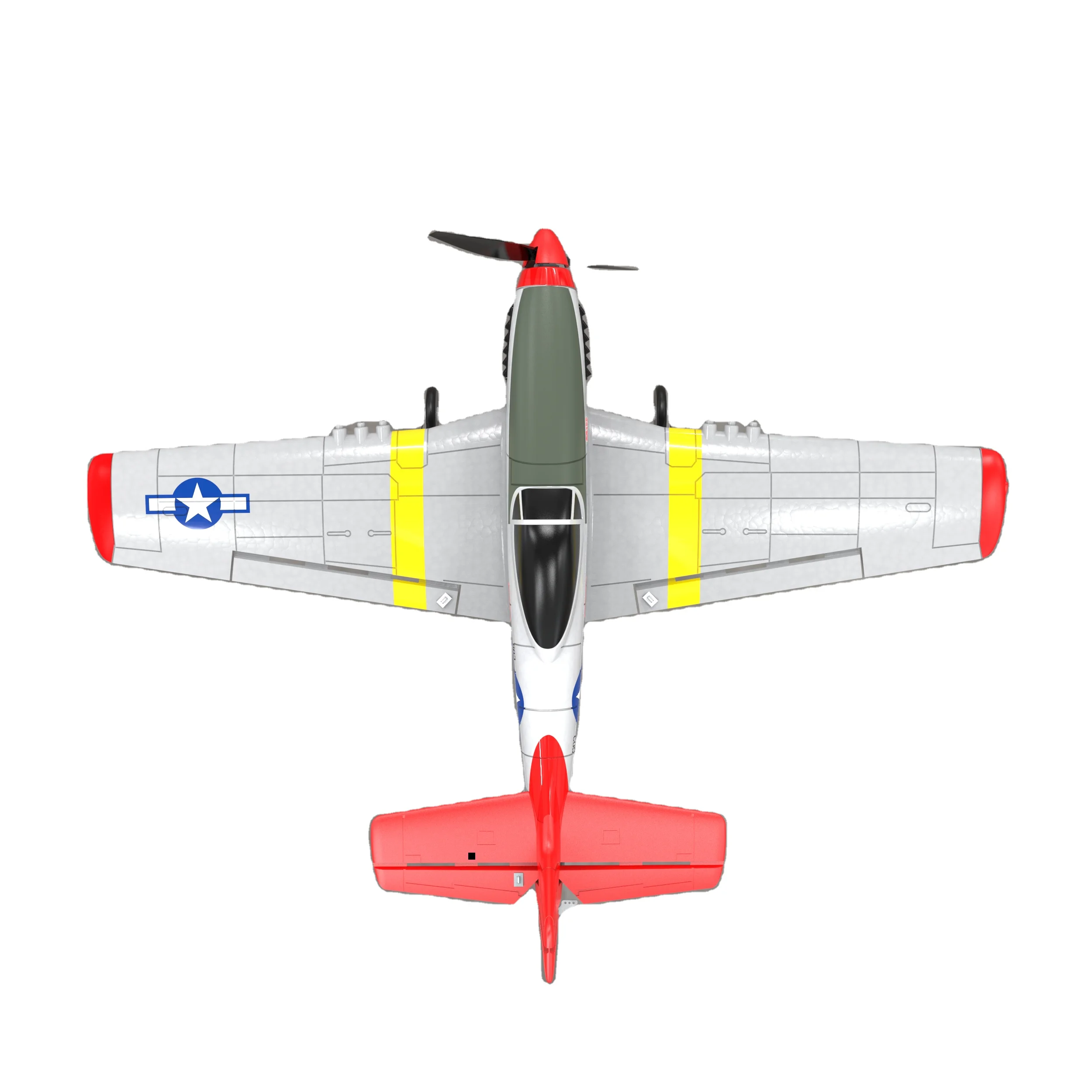 

Free Delivery P51D 400mm Wingspan 4CH RTF RC Small Plane 6-axis Stabilizer System One-key Aerobatic