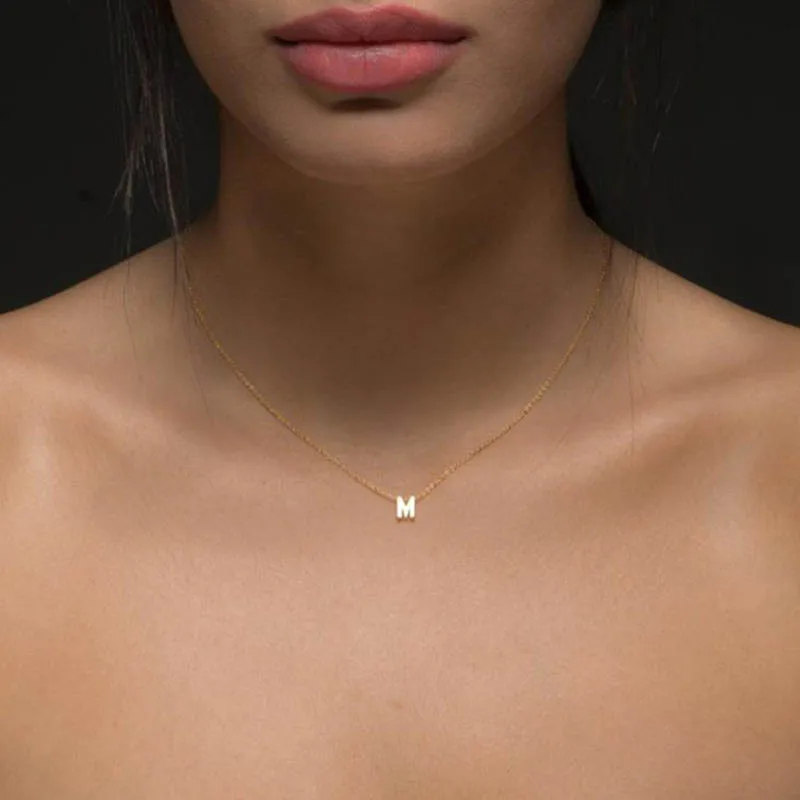 Fashion Gold Chain Initial Charms Necklace Pendant Metal For Jewelry Cut Letters Single Name Necklaces
Fashion Gold Chain Initial Charms Necklace Pendant Metal For Jewelry Cut Letters Single Name Necklaces