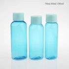 custom 50ml 80ml 100ml mini hotel shampoo bottle plastic round shampoo bottle