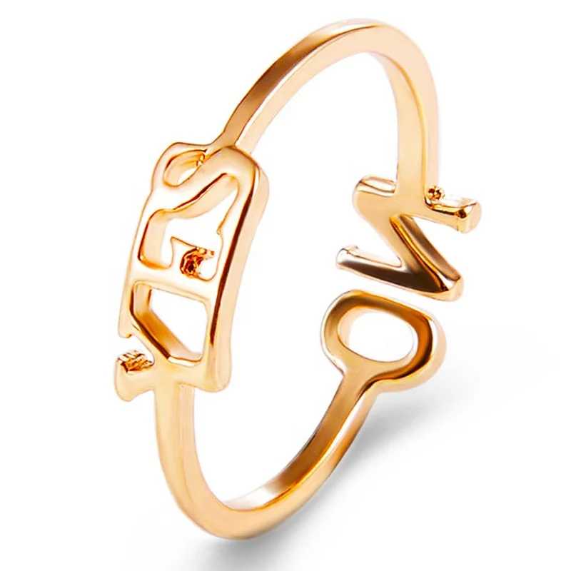 Fashion Simple YES NO Letter Ring For Women Creative Punk 3 Color Women's Party Accessories Elegant Lady Wedding Jewelry Gift
Fashion Simple YES NO Letter Ring For Women Creative Punk 3 Color Women's Party Accessories Elegant Lady Wedding Jewelry Gift