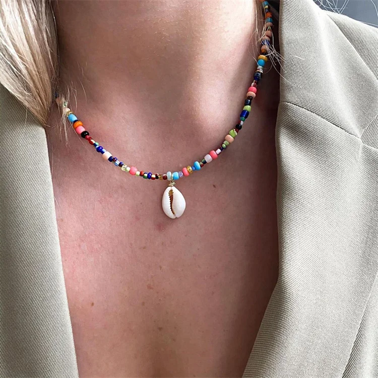 High quality Fashion Bohemian Rainbow Beaded Necklaces Gold Plated Shell Baroque Fresh water Pearl Necklace
High quality Fashion Bohemian Rainbow Beaded Necklaces Gold Plated Shell Baroque Fresh water Pearl Necklace