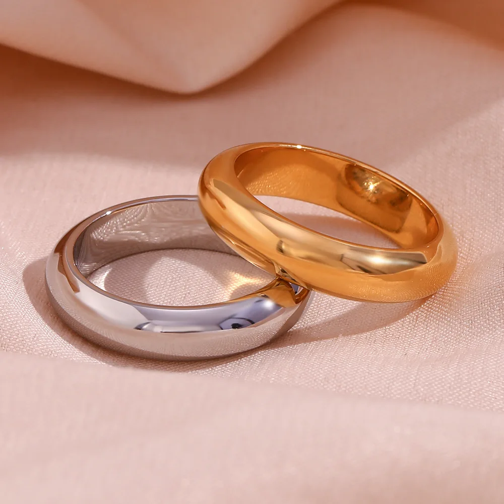 Hot Selling Minimalist Wholesale Fashion Jewelry Tarnish Free 18K Gold Plated Stainless Steel Geometric Chunky Ring for Women
Hot Selling Minimalist Wholesale Fashion Jewelry Tarnish Free 18K Gold Plated Stainless Steel Geometric Chunky Ring for Women